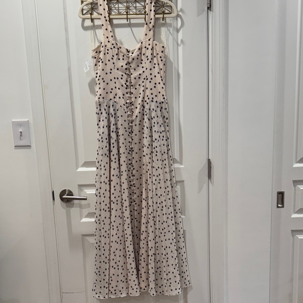 Fame and Partners Polka Dot Corset Style Dress